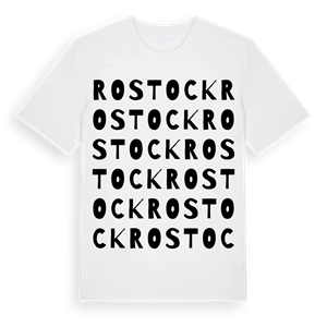 Rostock ordlek t-shirt – ekologisk bomull t-shirt från Pinshirt