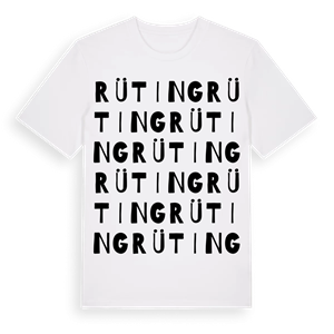 Rüting ordlek t-shirt – ekologisk bomull t-shirt från Pinshirt