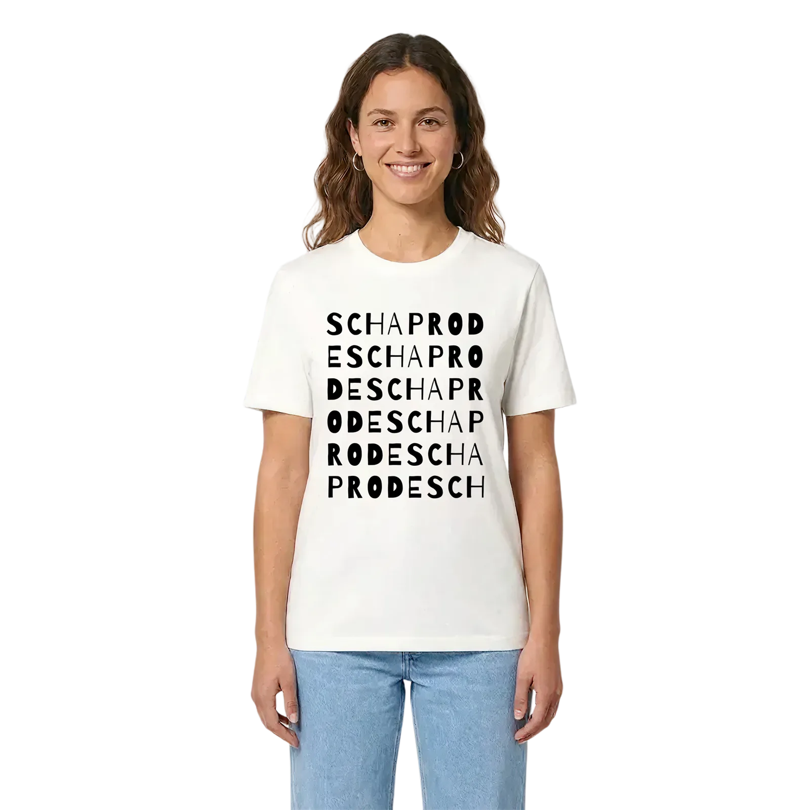 Schaprode ordlek t-shirt – White, i miljö