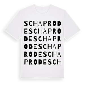Schaprode ordlek t-shirt – ekologisk bomull t-shirt från Pinshirt