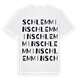 Schlemmin ordlek t-shirt