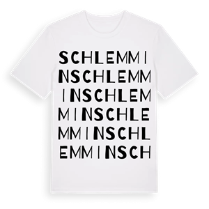 Schlemmin ordlek t-shirt – ekologisk bomull t-shirt från Pinshirt