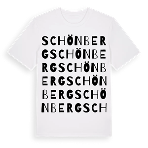Schönberg ordlek t-shirt – ekologisk bomull t-shirt från Pinshirt