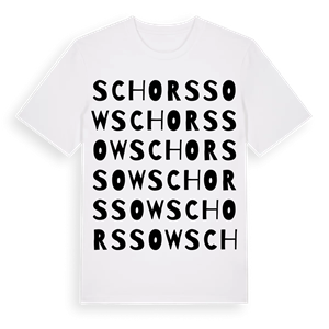 Schorssow ordlek t-shirt – ekologisk bomull t-shirt från Pinshirt