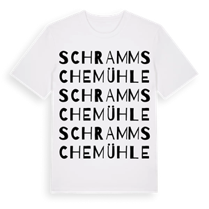Schrammsche Mühle ordlek t-shirt – ekologisk bomull t-shirt från Pinshirt