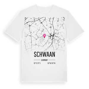 Schwaan karta t-shirt – ekologisk bomull t-shirt från Pinshirt