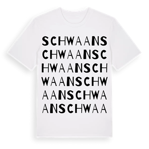 Schwaan ordlek t-shirt – ekologisk bomull t-shirt från Pinshirt