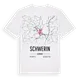 Schwerin karta t-shirt