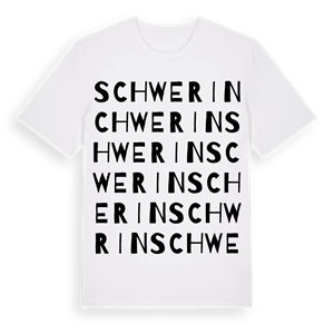 Schwerin ordlek t-shirt – ekologisk bomull t-shirt från Pinshirt