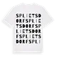 Splietsdorf ordlek t-shirt