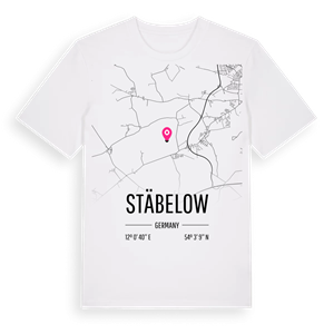 Stäbelow karta t-shirt – ekologisk bomull t-shirt från Pinshirt
