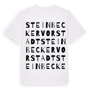 Steinbeckervorstadt ordlek t-shirt – ekologisk bomull t-shirt från Pinshirt