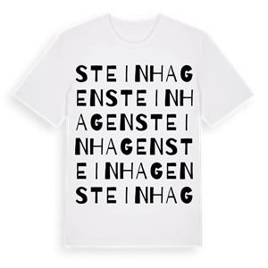 Steinhagen ordlek t-shirt – ekologisk bomull t-shirt från Pinshirt
