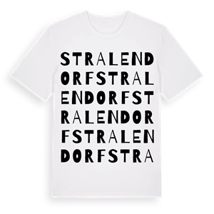 Stralendorf ordlek t-shirt – ekologisk bomull t-shirt från Pinshirt