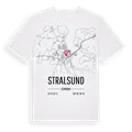 Stralsund karta t-shirt