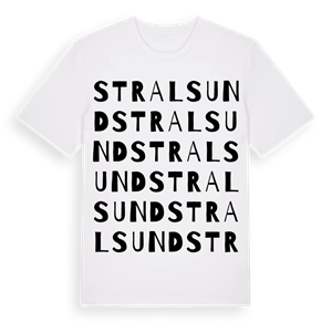 Stralsund ordlek t-shirt – ekologisk bomull t-shirt från Pinshirt