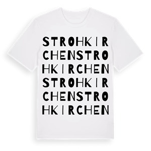 Strohkirchen ordlek t-shirt – ekologisk bomull t-shirt från Pinshirt