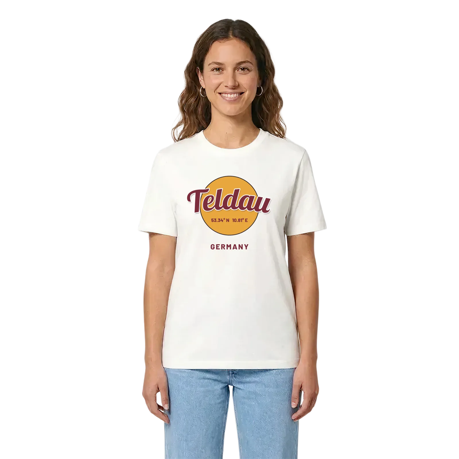 Teldau cirkel t-shirt – White, i miljö