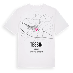 Tessin karta t-shirt – ekologisk bomull t-shirt från Pinshirt