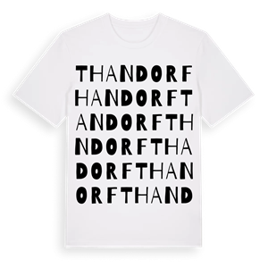 Thandorf ordlek t-shirt – ekologisk bomull t-shirt från Pinshirt