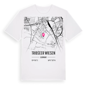 Tribseer Wiesen karta t-shirt – ekologisk bomull t-shirt från Pinshirt