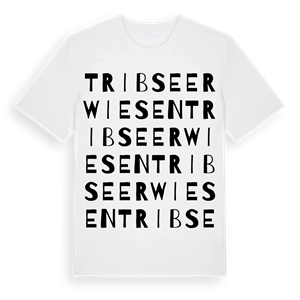 Tribseer Wiesen ordlek t-shirt – ekologisk bomull t-shirt från Pinshirt