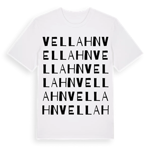 Vellahn ordlek t-shirt – ekologisk bomull t-shirt från Pinshirt
