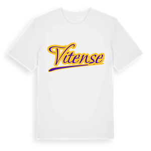 Vitense baseball t-shirt – ekologisk bomull t-shirt från Pinshirt