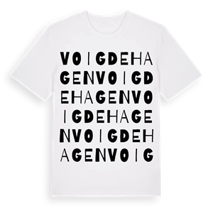 Voigdehagen ordlek t-shirt – ekologisk bomull t-shirt från Pinshirt