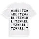 Warlitz ordlek t-shirt