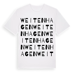 Weitenhagen ordlek t-shirt – ekologisk bomull t-shirt från Pinshirt