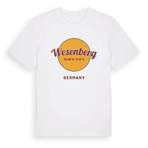 Wesenberg cirkel t-shirt – ekologisk bomull t-shirt från Pinshirt