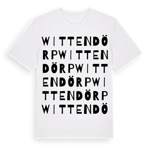 Wittendörp ordlek t-shirt – ekologisk bomull t-shirt från Pinshirt