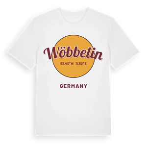 Wöbbelin cirkel t-shirt – ekologisk bomull t-shirt från Pinshirt