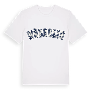 Wöbbelin college t-shirt – ekologisk bomull t-shirt från Pinshirt