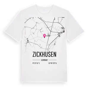 Zickhusen karta t-shirt – ekologisk bomull t-shirt från Pinshirt
