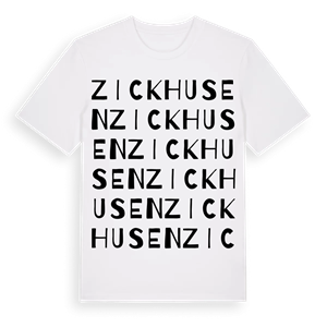 Zickhusen ordlek t-shirt – ekologisk bomull t-shirt från Pinshirt