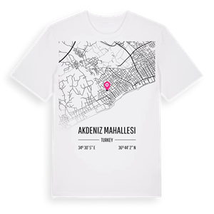 Akdeniz Mahallesi karta t-shirt – ekologisk bomull t-shirt från Pinshirt