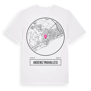 Akdeniz Mahallesi t-shirt – ekologisk bomull t-shirt från Pinshirt