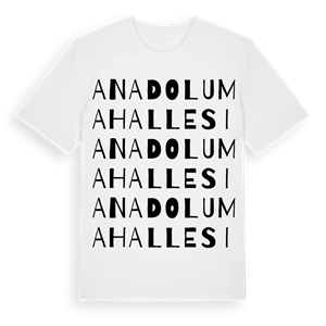 Anadolu Mahallesi ordlek t-shirt – ekologisk bomull t-shirt från Pinshirt