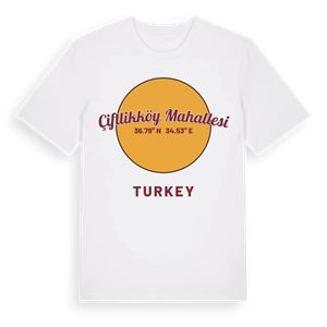 Çiftlikköy Mahallesi cirkel t-shirt – ekologisk bomull t-shirt från Pinshirt