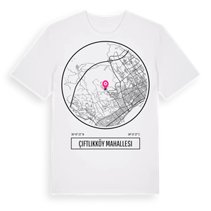 Çiftlikköy Mahallesi t-shirt – ekologisk bomull t-shirt från Pinshirt
