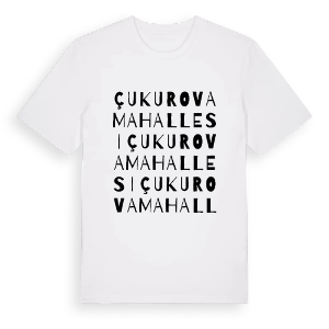Çukurova Mahallesi ordlek t-shirt – ekologisk bomull t-shirt från Pinshirt