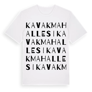 Kavak Mahallesi ordlek t-shirt – ekologisk bomull t-shirt från Pinshirt