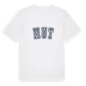Mut college t-shirt – ekologisk bomull t-shirt från Pinshirt