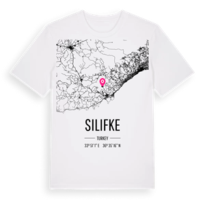 Silifke karta t-shirt – ekologisk bomull t-shirt från Pinshirt