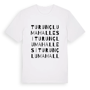 Turunçlu Mahallesi ordlek t-shirt – ekologisk bomull t-shirt från Pinshirt