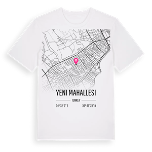 Yeni Mahallesi karta t-shirt – ekologisk bomull t-shirt från Pinshirt