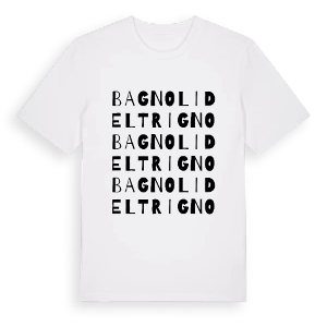 Bagnoli del Trigno ordlek t-shirt – ekologisk bomull t-shirt från Pinshirt