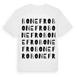 Bonefro ordlek t-shirt – ekologisk bomull t-shirt från Pinshirt